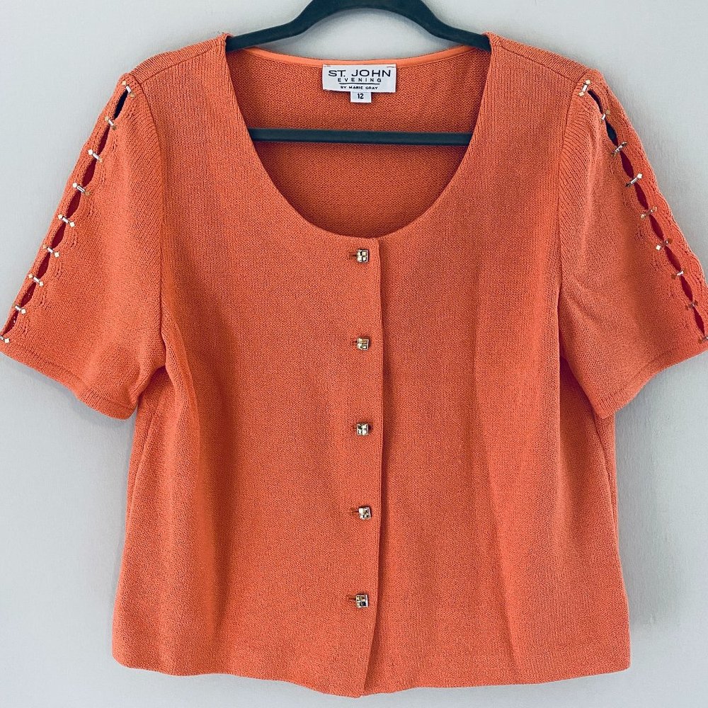 St. John Evening Sweater and Skirt Set